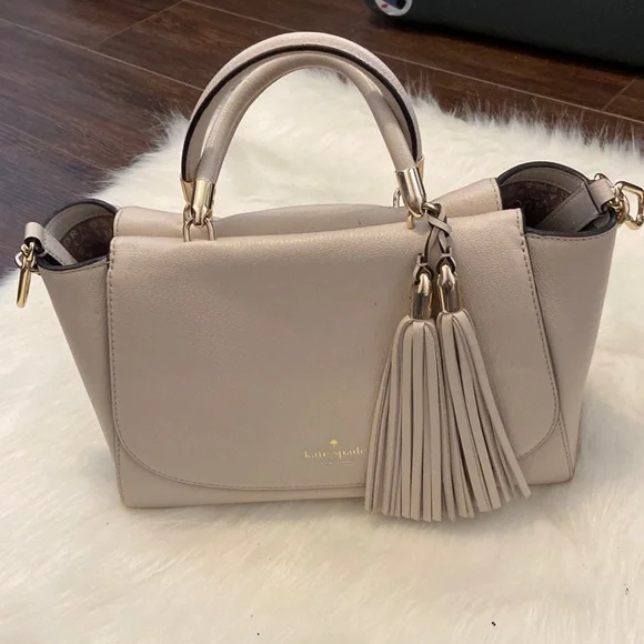 kate spade Bags Kate Spade Beige Tassel Crossbody Bag Poshmark
